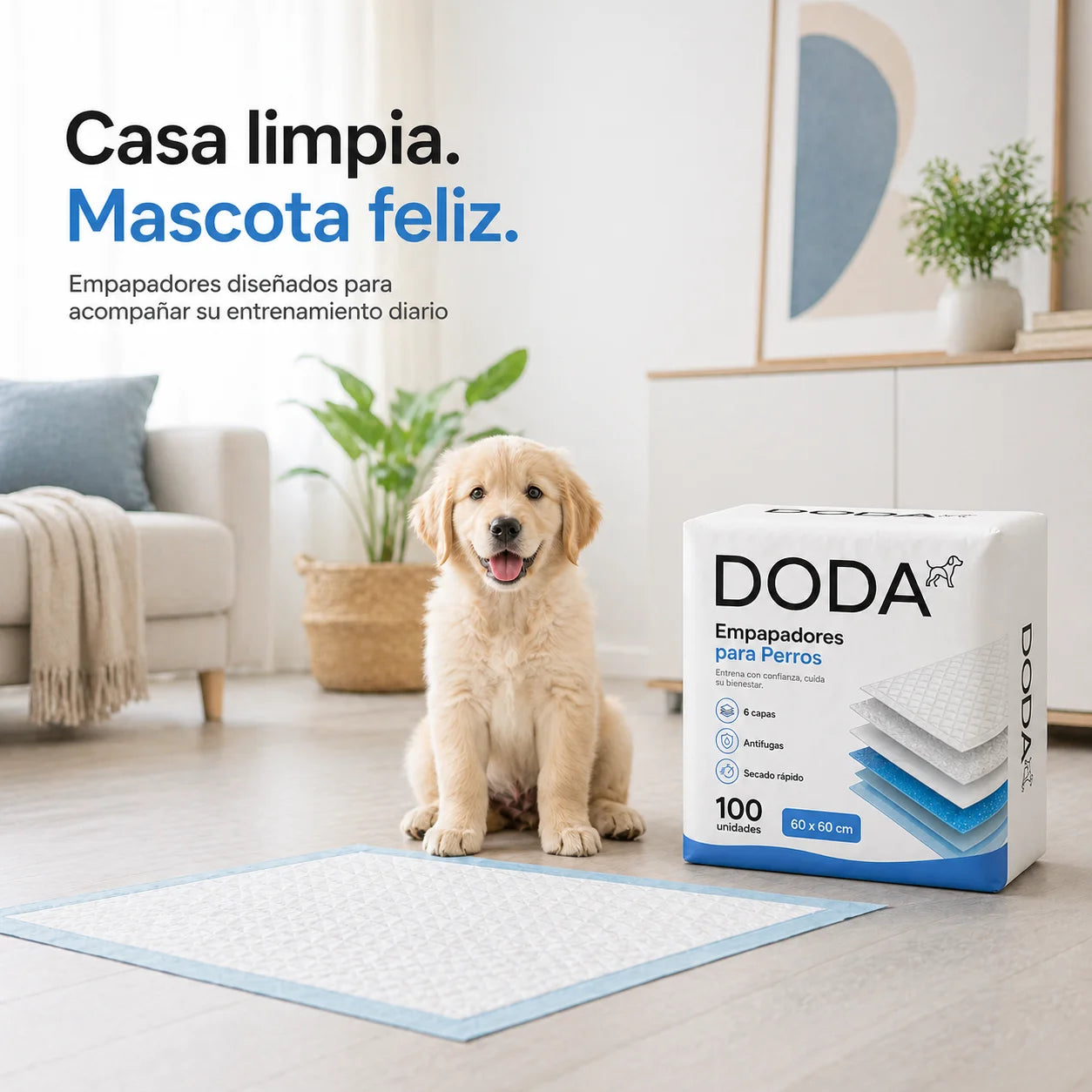 Empapadores para mascotas - 100u