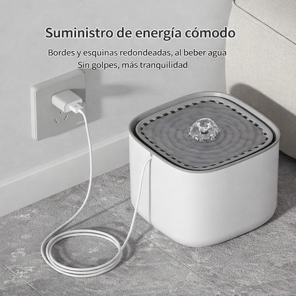 Fuente de agua para mascotas