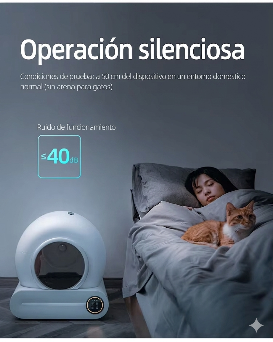 Arenero inteligente autolimpiable