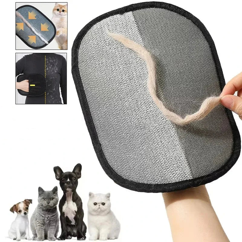 Manopla quitapelos para mascotas lavable