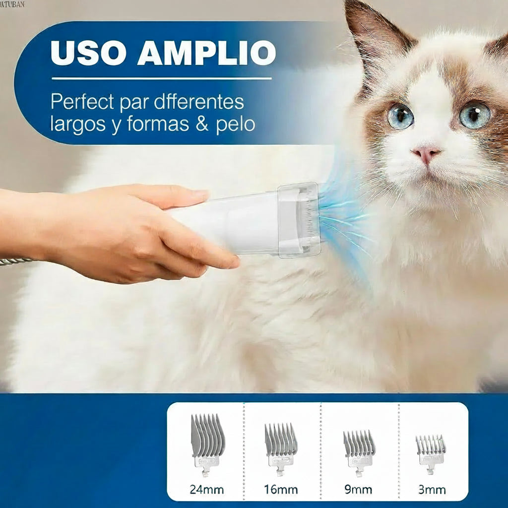 Removedor eléctrico de pelo para mascotas
