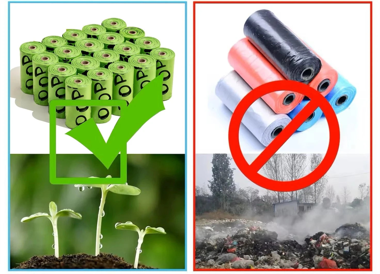 Bolsas biodegradables con olor a lavanda