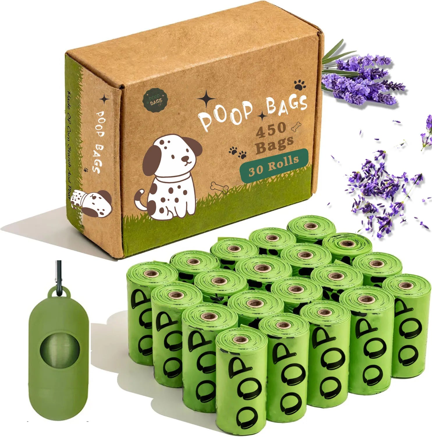 Bolsas biodegradables con olor a lavanda